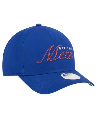 Women's Royal New York Mets Metallic A-Frame 9FORTY Adjustable Hat