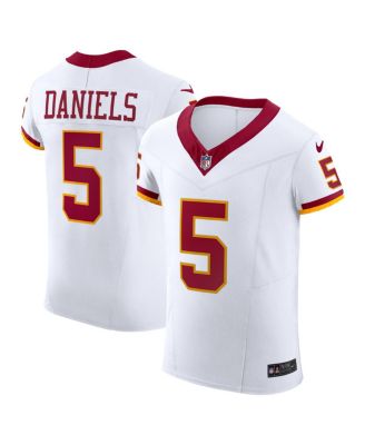 Men's Jayden Daniels White Washington Commanders Alternate 2 Super Bowl Era Vapor F.U.S.E. Elite Jersey