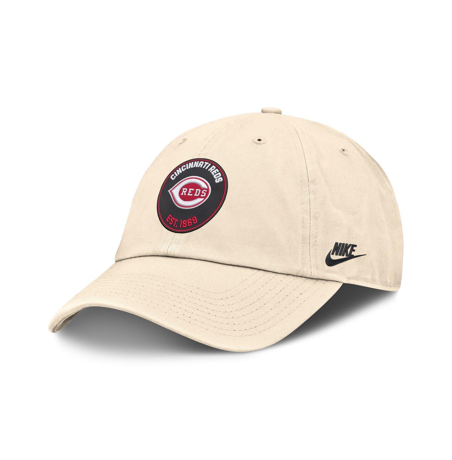 Мужская кепка Nike Natural Cincinnati Reds Cooperstown Collection Club Adjustable Hat — фото 1