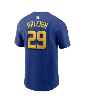 Men's Cal Raleigh Royal Seattle Mariners City Connect Name & Number T-Shirt