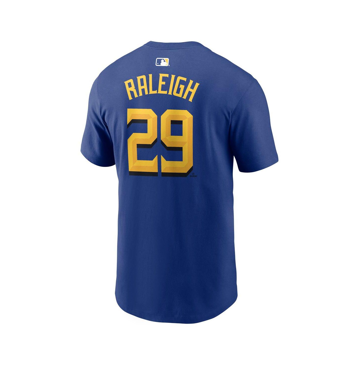 Мужская футболка Nike Cal Raleigh Royal Seattle Mariners City Connect Name & Number — фото 3