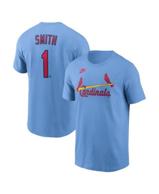 Men's Ozzie Smith Light Blue St. Louis Cardinals Cooperstown Collection Name & Number T-Shirt