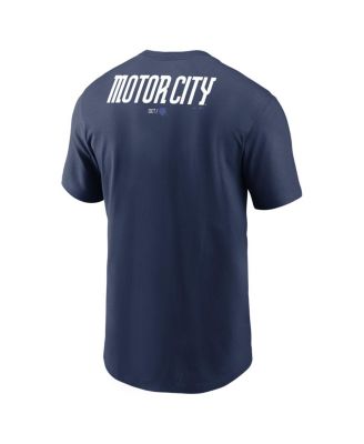 Men's Navy Detroit Tigers City Connect 2-Hit T-Shirt