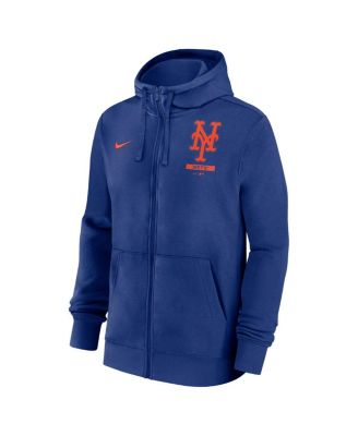 Men's Royal New York Mets Primetime Lockup Full-Zip Hoodie
