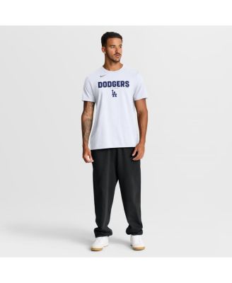 Men's White Los Angeles Dodgers Bold Team Name T-Shirt