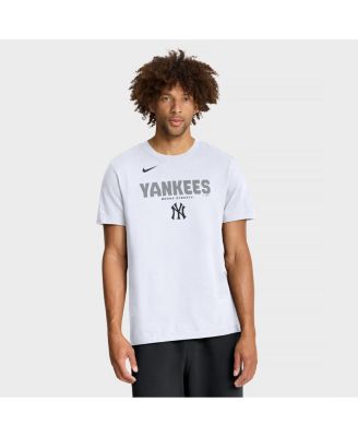 Men's White New York Yankees Bold Team Name T-Shirt