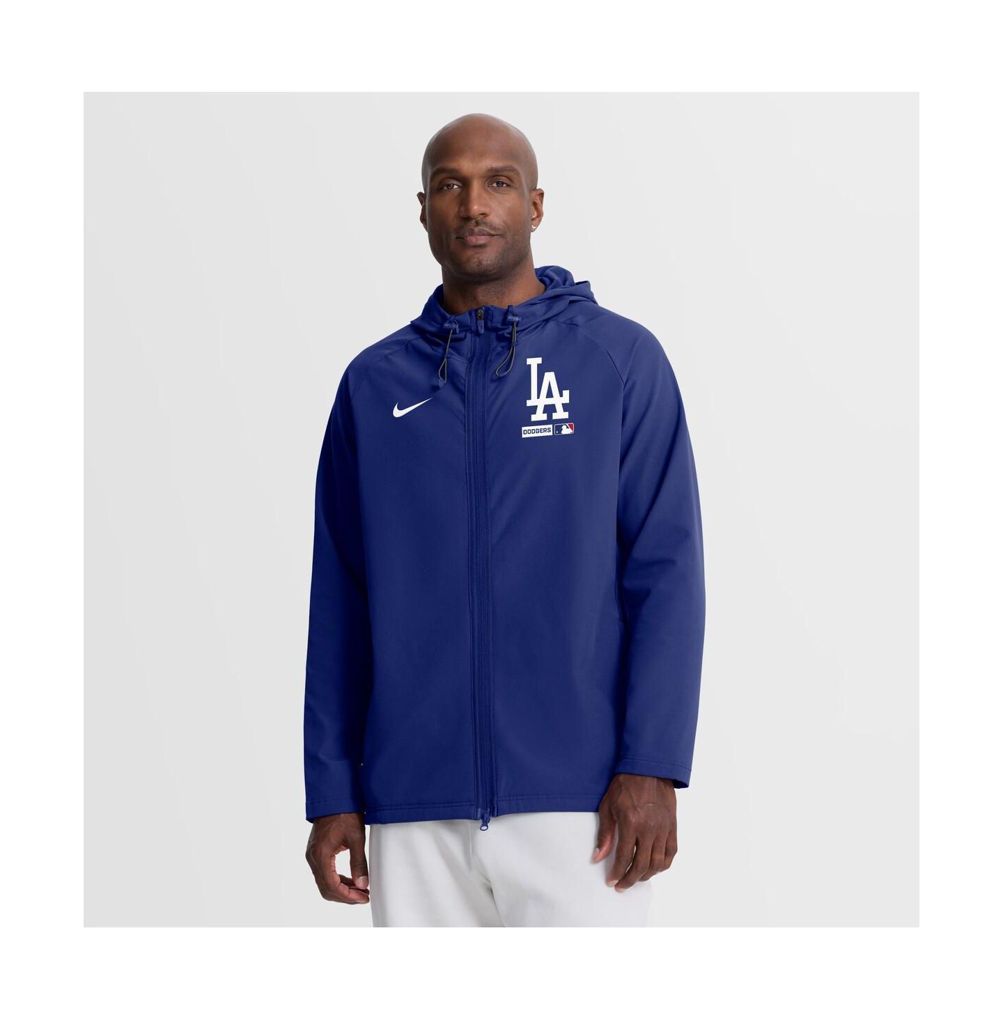 Мужская куртка Nike Los Angeles Dodgers Authentic Collection Raglan Therma-FIT, Royal — фото 1