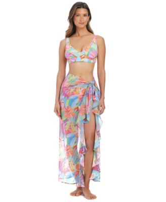 Women's Bellissimo Ruffle Cover-Up Swim Sarong