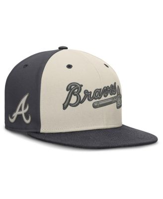 Men's Cream Atlanta Braves Dri-FIT True Fitted Hat