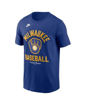 Men's Royal Milwaukee Brewers Cooperstown Collection T-Shirt