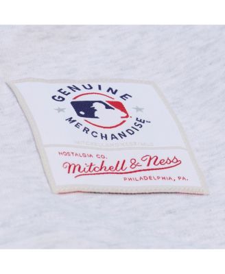 Women's Heather Gray Chicago Cubs Script Cropped Boxy T-Shirt