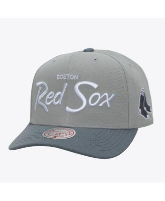 Men's Gray Boston Red Sox Thunderstorm Head Coach Pro-Crown Adjustable Hat