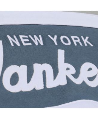 Men's Gray New York Yankees Cooperstown Collection Thunderstorm Head Coach Hoodie