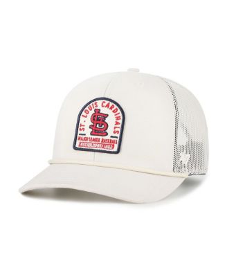 Men's Cream St. Louis Cardinals Gravestone Adjustable Trucker Hat