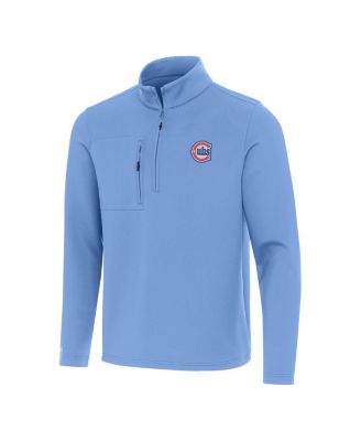 Men's Powder Blue Chicago Cubs Alternate Logo Insider Quarter-Zip