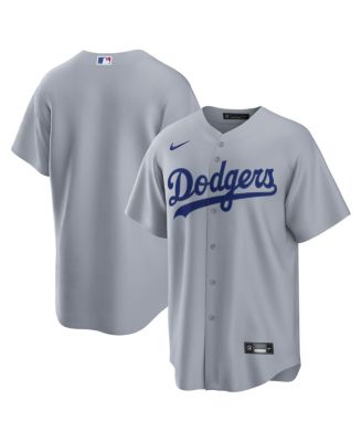 Men's Gray Los Angeles Dodgers Road Replica Jersey