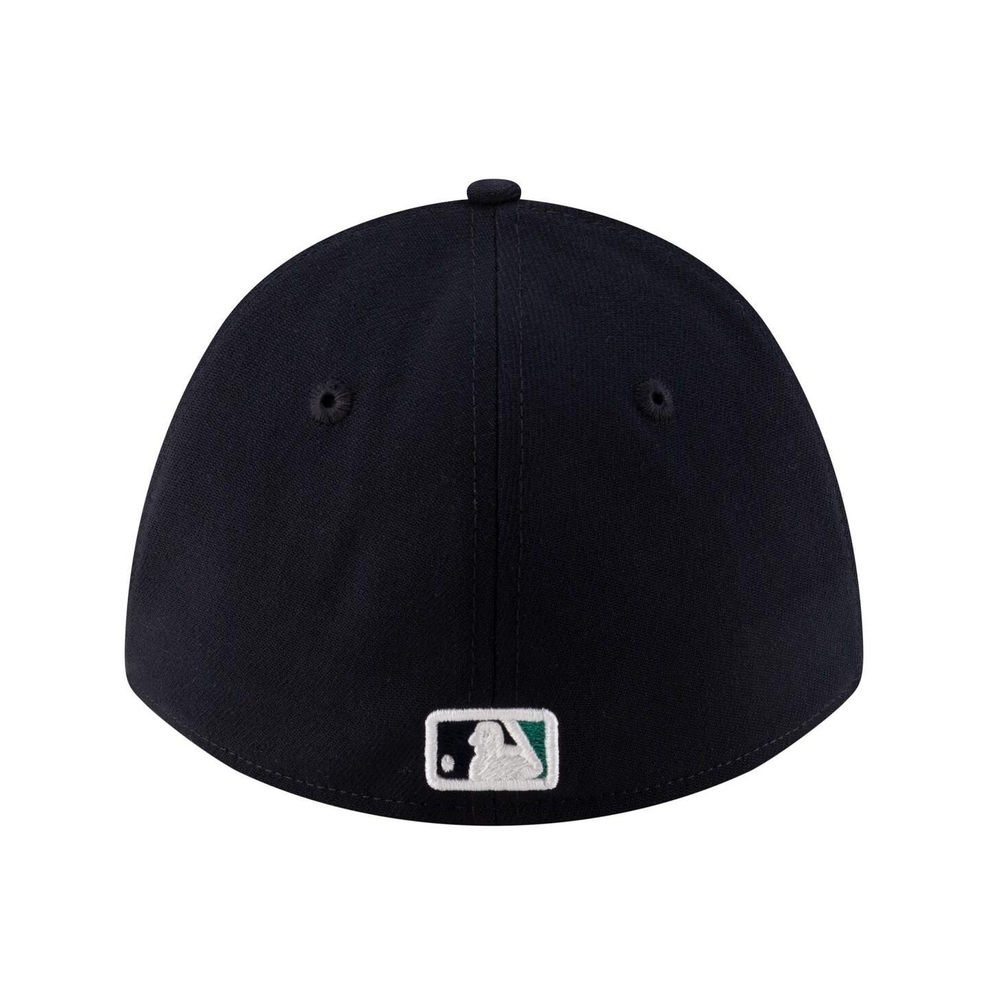 Мужская кепка New Era Navy Seattle Mariners Player Replica 39THIRTY M-Crown Flex Hat — фото 4