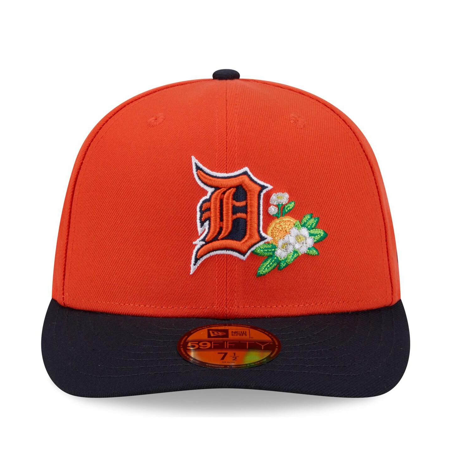 Мужская кепка New Era Orange/Navy Detroit Tigers 2026 Spring Training 59FIFTY Fitted Hat — фото 2