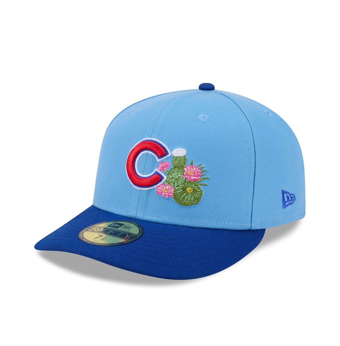 Мужская кепка New Era Light Blue/Royal Chicago Cubs 2026 Spring Training 59FIFTY Fitted Hat — фото 3