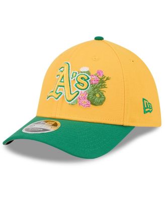 Men's Gold/Green Athletics 2026 Spring Training M-Crown 39THIRTY Flex Hat