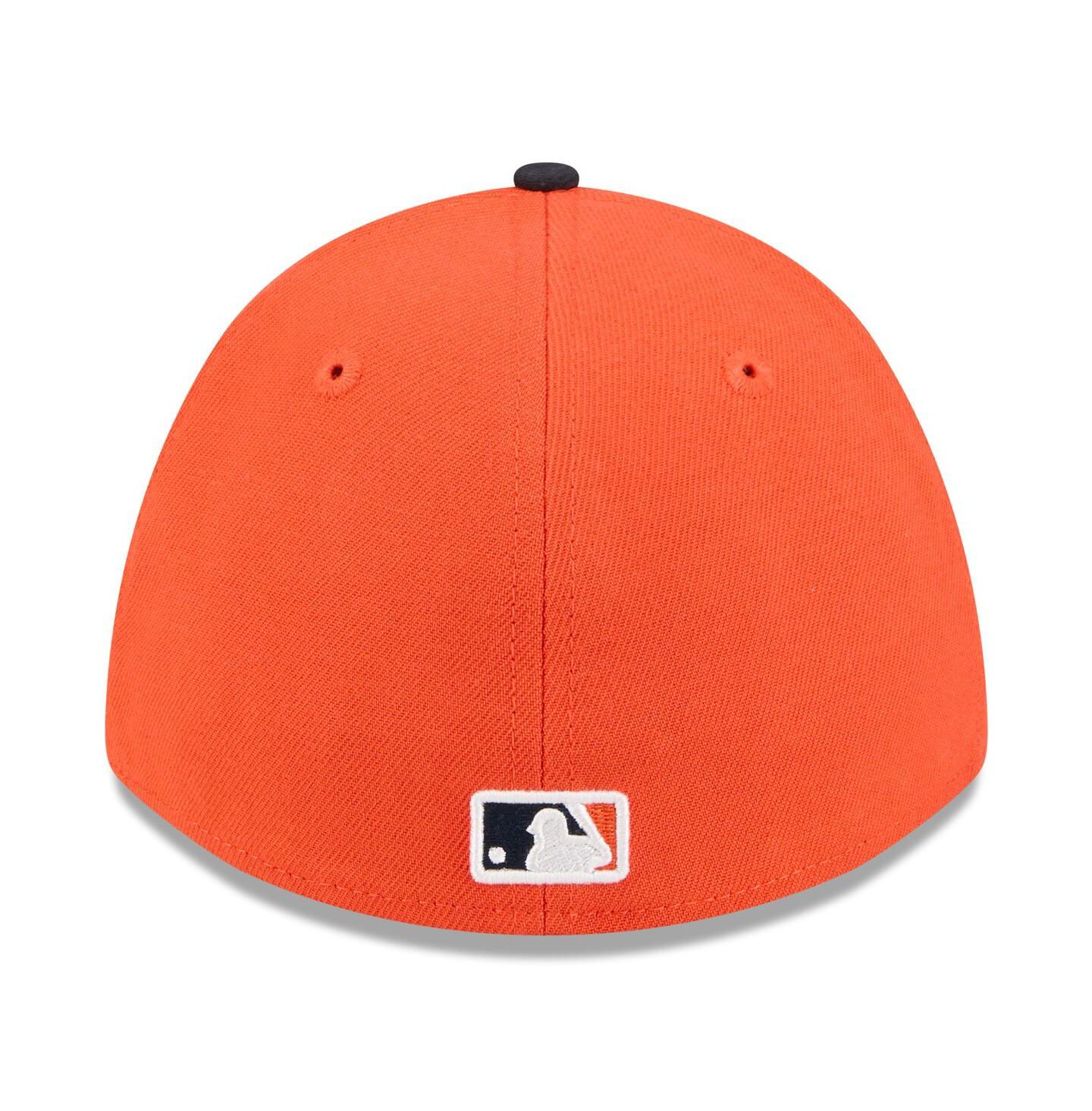 Мужская кепка New Era Orange/Navy Houston Astros 2026 Spring Training M-Crown 39THIRTY Flex Hat — фото 4
