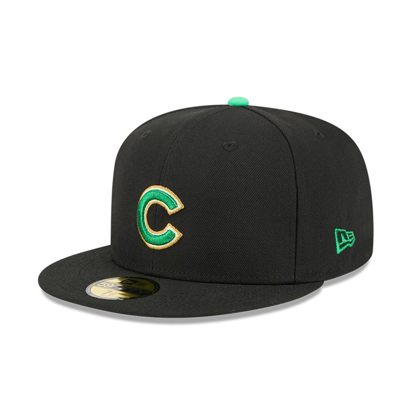 Мужская кепка New Era Black Chicago Cubs 2026 St. Patrick's Day 59FIFTY Fitted Hat — фото 3