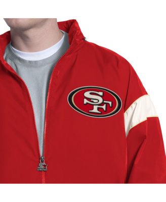 Men's Scarlet San Francisco 49ers The Gust Full-Zip Hoodie