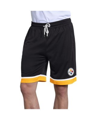 Men's Black Pittsburgh Steelers Power Play Mesh Shorts