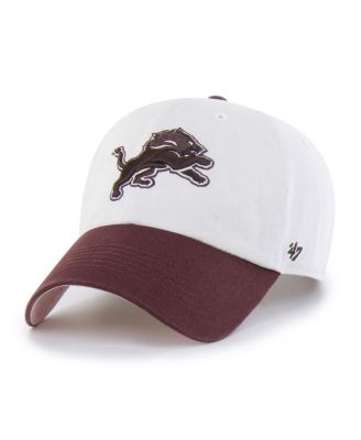 Men's and Women's Stone/Burgundy Detroit Lions Love Letter Clean Up Adjustable Hat