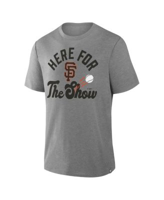 Men's Heather Gray San Francisco Giants Nostalgia Tri-Blend T-Shirt