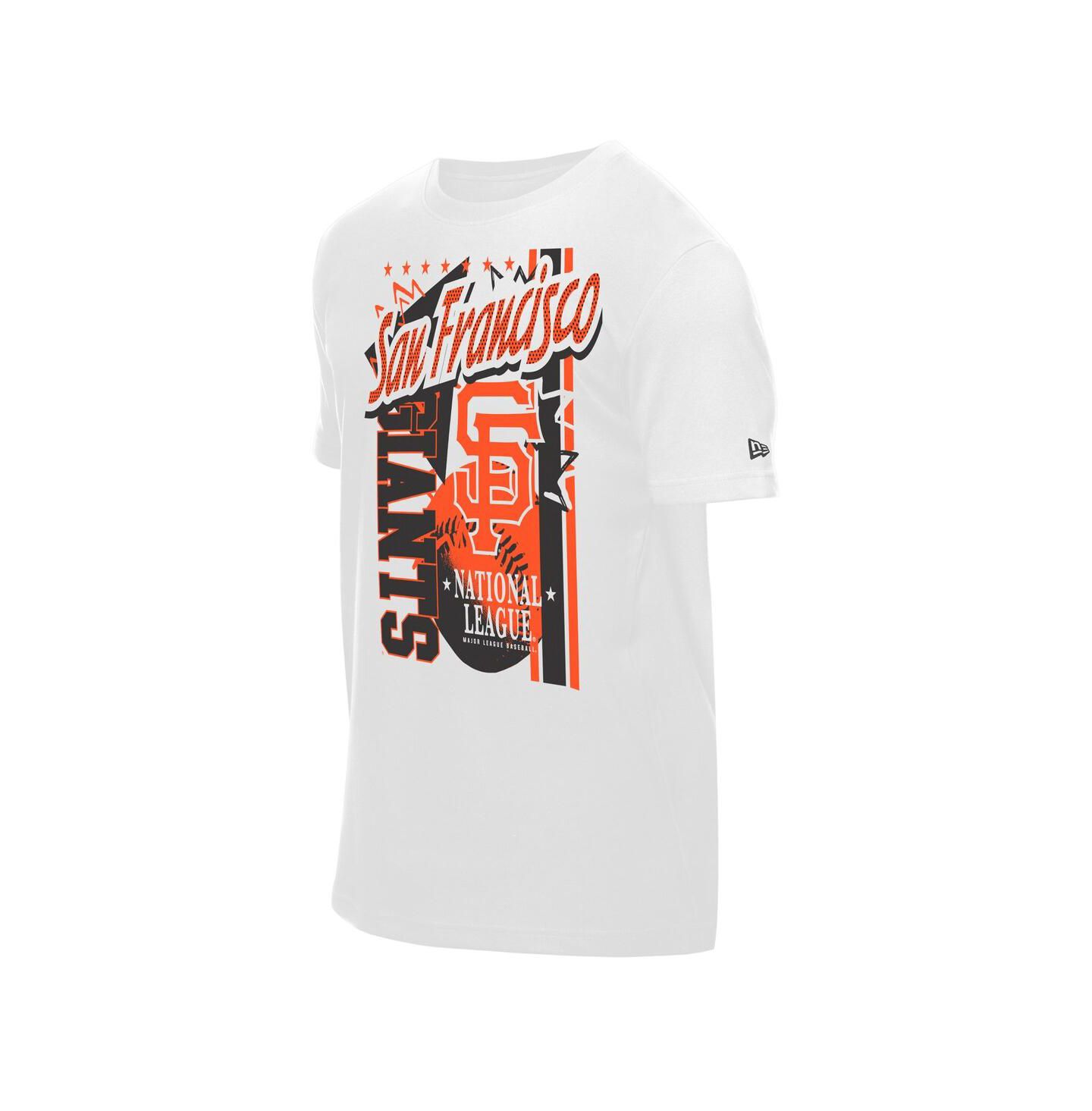 Мужская футболка New Era White San Francisco Giants Big Graphic Domestic — фото 2
