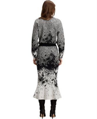 BOSS by Women's Lustrous Stretch Fabric Knitted Tulip Skirt