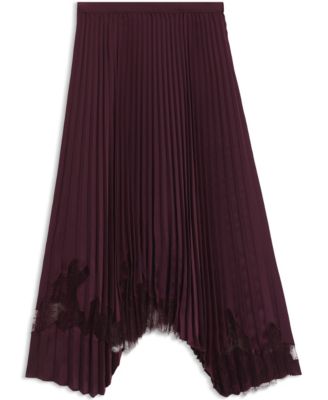 BOSS by Women's Satin Pliss&eacute; Pleats Skirt