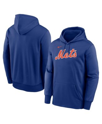 Men's Royal New York Mets Primary Wordmark Therma Hoodie