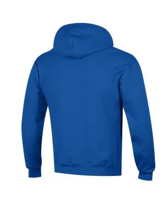 Men's Royal Seattle Seahawks Powerblend Arch over Logo Hoodie