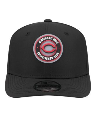 Men's Black Cincinnati Reds Circle 9SEVENTY Adjustable Hat