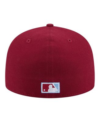 Men's Burgundy Philadelphia Phillies City Patch 59FIFTY Fitted Hat