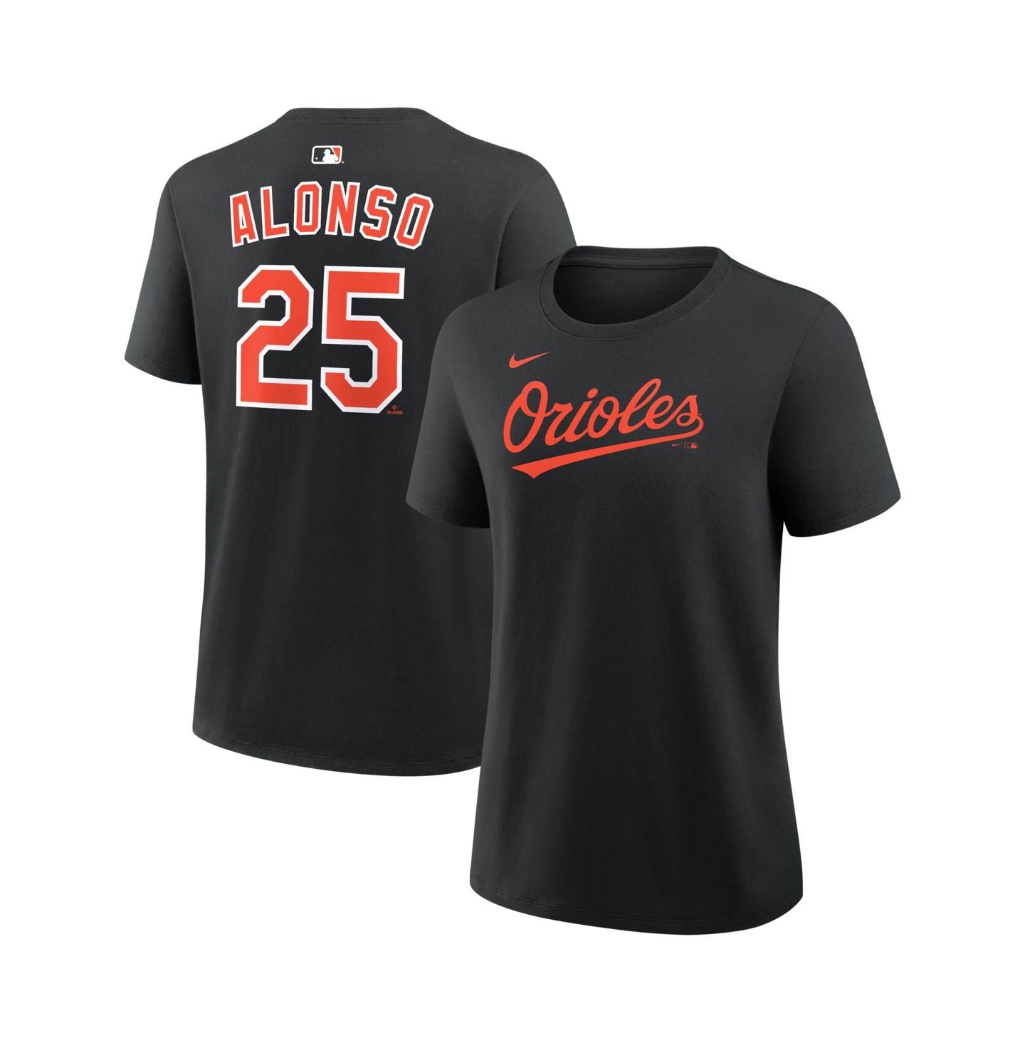 Женская футболка Nike Pete Alonso Black Baltimore Orioles Name & Number — фото 1