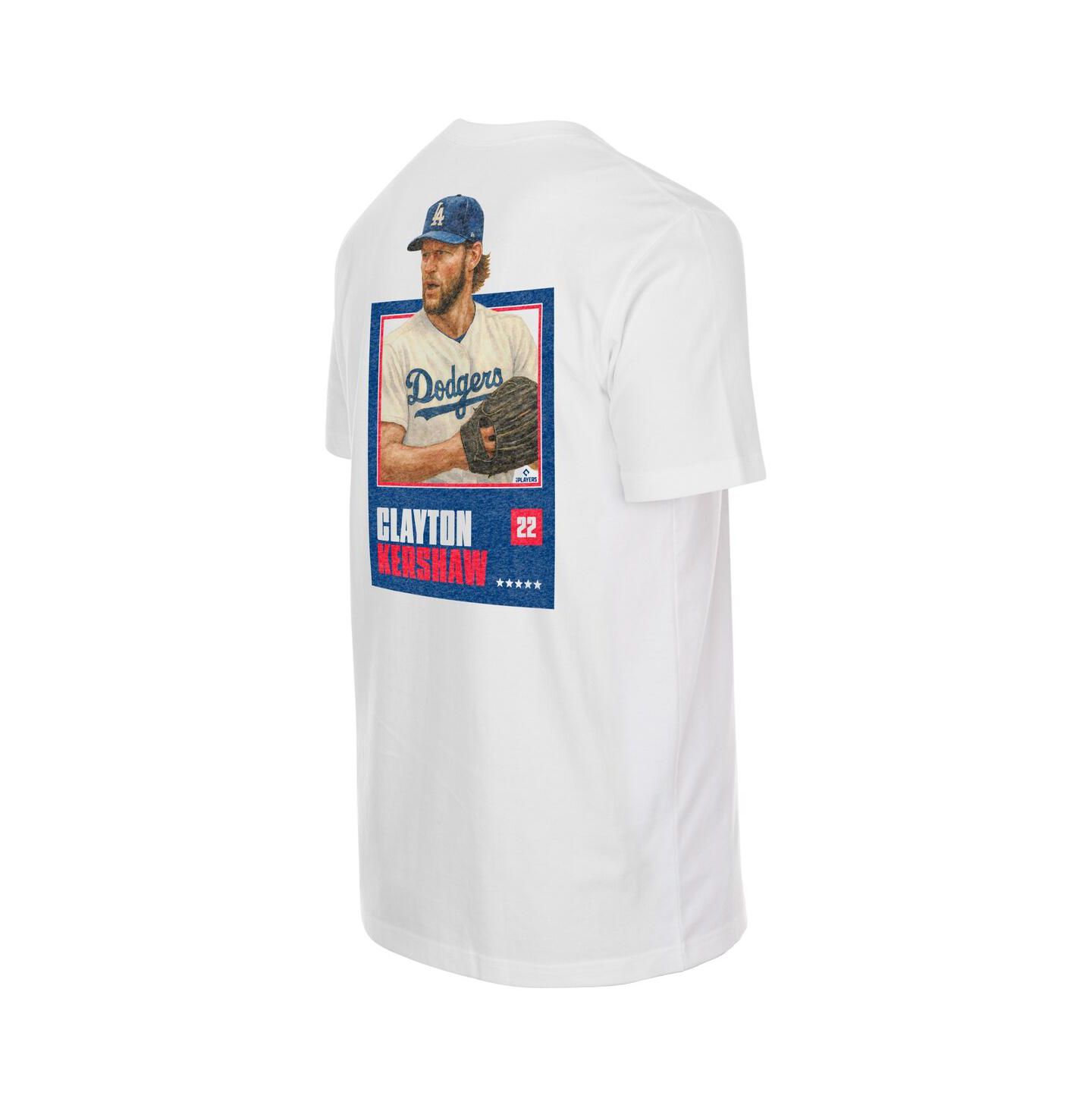 Мужская футболка New Era Clayton Kershaw White Los Angeles Dodgers Thank You Kersh — фото 3