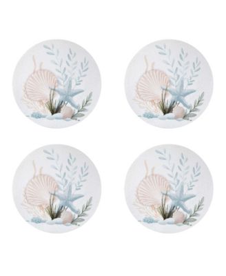 Starfish Woven Braided Round Placemats, Set of 4