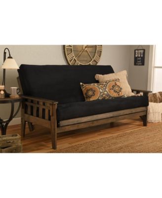 Tucson Frame-Rustic Walnut Finish-Suede Mattress