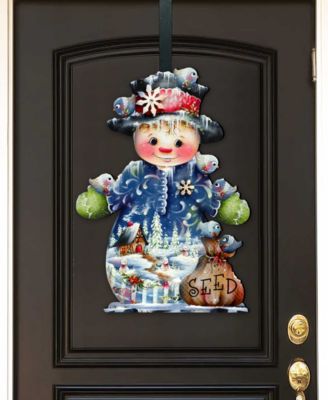 Freezing Friends, Frosting Sparkle, Holiday Door Decor