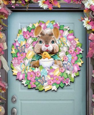 Bunny Holiday Door Wreath