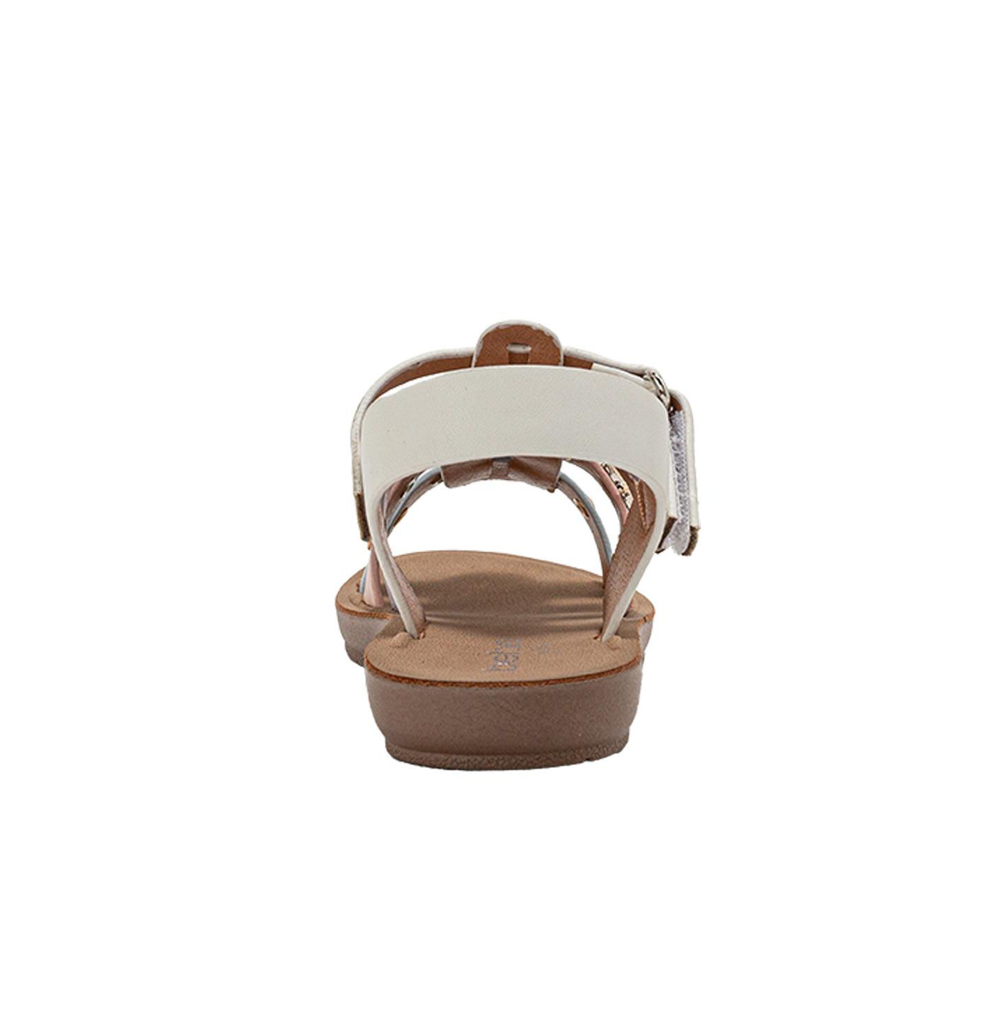 Сандалии Bebe Fashion Sandals – Dressy Shoes with Decorative Metal Charms для девочек, цвет: Пастельный разноцветный — фото 3