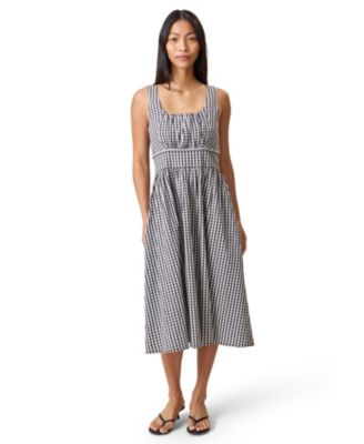 Maternity Gracie Poplin Nursing Midi Dress