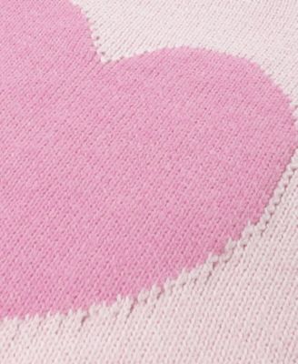 Girls' Heart Oversized Long-Sleeve Sweater