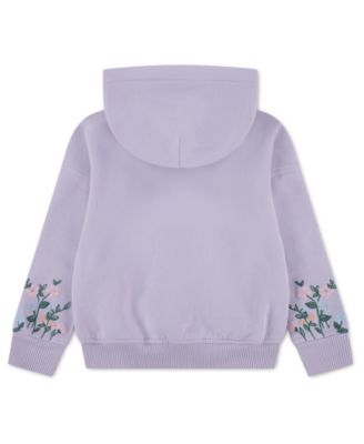 Toddler Girls' 2T-5T Essentials Embroidered Pullover Hoodie