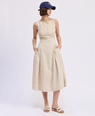 Women's Blakely Sleeveless Boat Neck Midi Dress