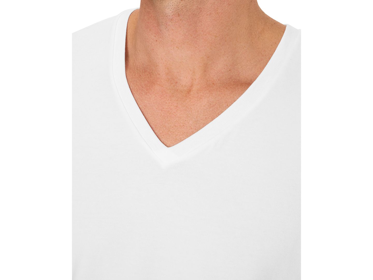 Мужской топ Hanes Ultimate Comfort Fit V-Neck Undershirt, цвет: Assorted Colors — фото 4