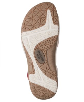 Women's Sylo Perforated Leather Flat Sandals